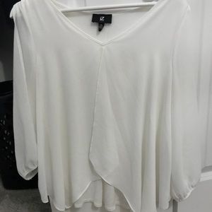 Silk shirt with under tank top